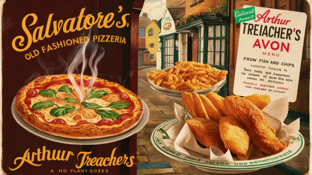 Salvatore's Old Fashioned Pizzeria/Arthur Treacher's Avon Menu